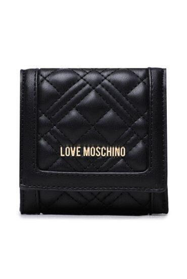 LOVE MOSCHINO Малък дамски портфейл JC5683PP1GLA0000 Nero - Mera.bg