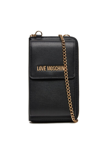 LOVE MOSCHINO Малък дамски портфейл JC5701PP0ILD0000 Черен - Mera.bg