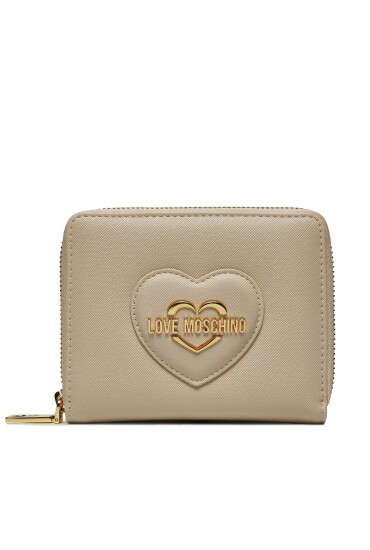 LOVE MOSCHINO Малък дамски портфейл JC5733PP0IKL0110 Бежов - Mera.bg