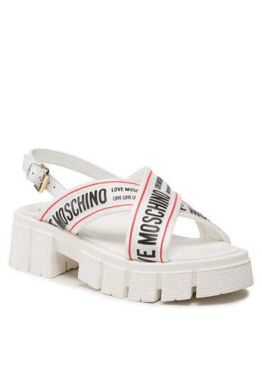LOVE MOSCHINO Сандали JA16186G0GIX210A Bia/Ner/Ros - Mera.bg
