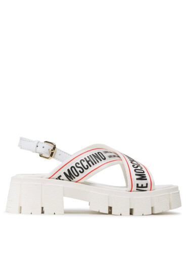 LOVE MOSCHINO Сандали JA16186G0GIX210A Bia/Ner/Ros - Mera.bg