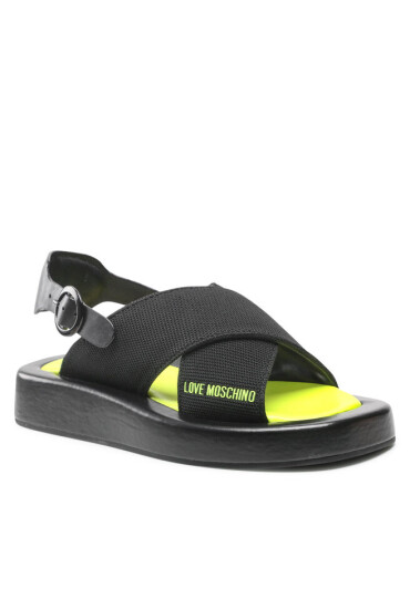 LOVE MOSCHINO Сандали JA16123G0EIZN000 Calza Nero/Fluo Giall - Mera.bg