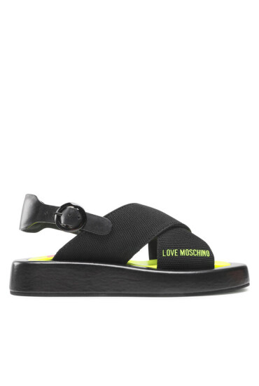 LOVE MOSCHINO Сандали JA16123G0EIZN000 Calza Nero/Fluo Giall - Mera.bg