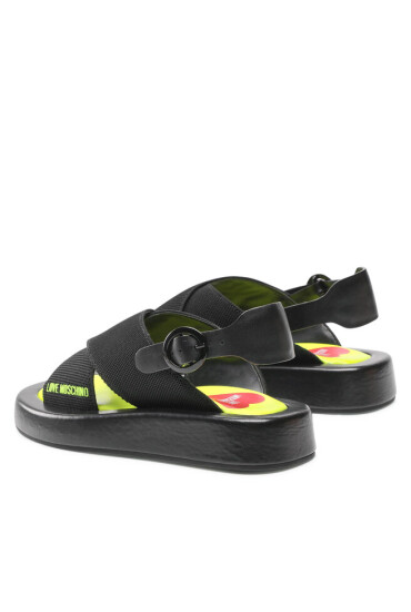 LOVE MOSCHINO Сандали JA16123G0EIZN000 Calza Nero/Fluo Giall - Mera.bg