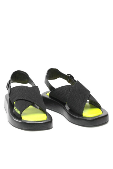 LOVE MOSCHINO Сандали JA16123G0EIZN000 Calza Nero/Fluo Giall - Mera.bg
