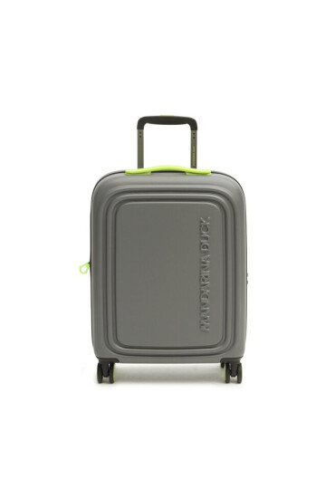Mandarina Duck Малък твърд куфар Logoduck+ P10SZV24A19 Gray/Lime - Mera.bg