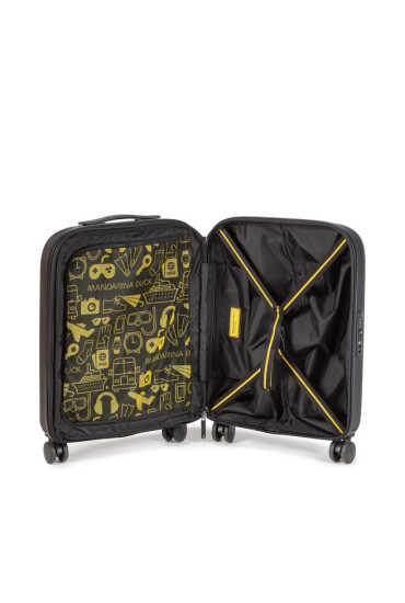 Mandarina Duck Малък твърд куфар Logoduck + P10SZV24651 Black - Mera.bg