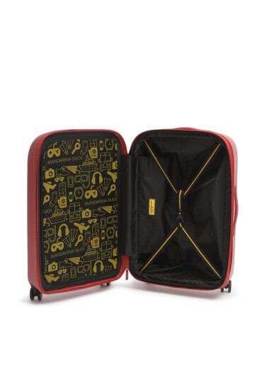 Mandarina Duck Среден твърд куфар Logoduck+ P10SZV32A09 Mineral Red - Mera.bg