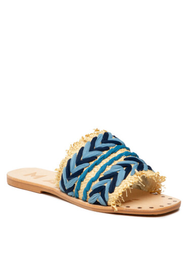 Manebi Чехли Leather Sandals S 1.4 Y0 Blue Pattern - Mera.bg