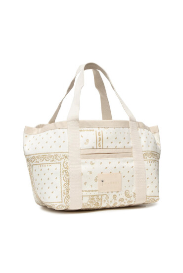 Manebi Дамска чанта Tote Bag B 0.3 At Beige Bandana - Mera.bg