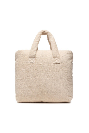 Manebi Дамска чанта Riviera Bag Medium T 3.4 Aq Natural W Blue Logo Terry Cotton - Mera.bg