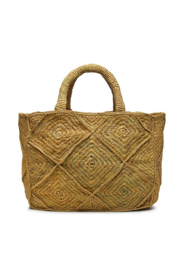 Manebi Дамска чанта Sunset Bag Large V 5.4 AC Kaki Crochet - Mera.bg