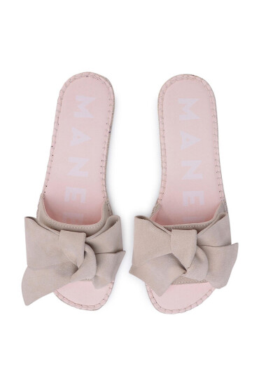 Manebi Еспадрили Sandals With Bow K 1.1 J0 Champagne Beige - Mera.bg