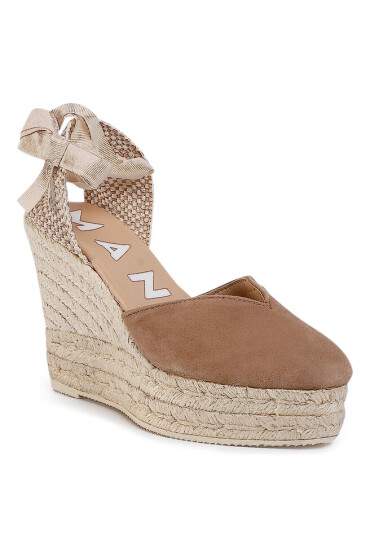 Manebi Еспадрили Heart Shape Wedges W 1.9 WH Vintage Taupe - Mera.bg