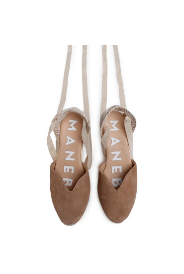 Manebi Еспадрили Heart Shape Wedges W 1.9 WH Vintage Taupe - Mera.bg