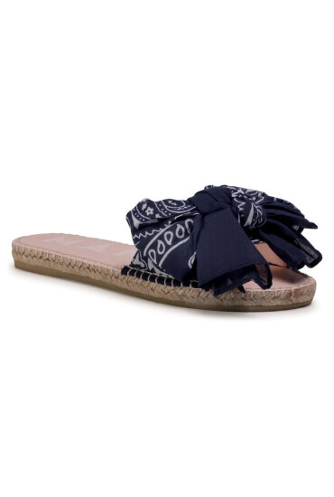 Manebi Еспадрили Sandals With Bow F 9.6 J0 Navy Bandana - Mera.bg