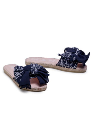 Manebi Еспадрили Sandals With Bow F 9.6 J0 Navy Bandana - Mera.bg