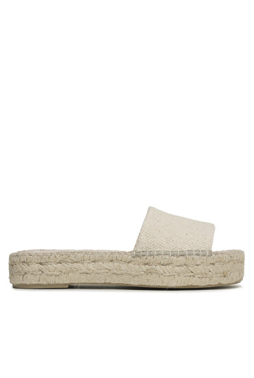 Manebi Еспадрили Coarse Woven Canvas Double Sole Slides G 5.0 DS Бежов - Mera.bg