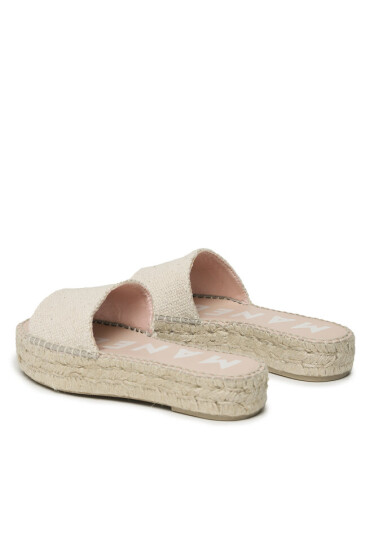 Manebi Еспадрили Coarse Woven Canvas Double Sole Slides G 5.0 DS Бежов - Mera.bg