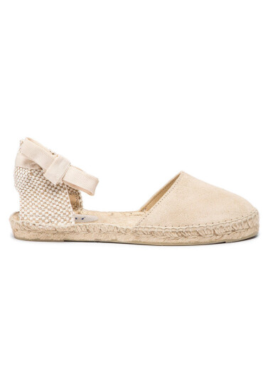 Manebi Еспадрили Flat Valenciana K 1.1 P0 Champagne Beige Suede 1 - Mera.bg