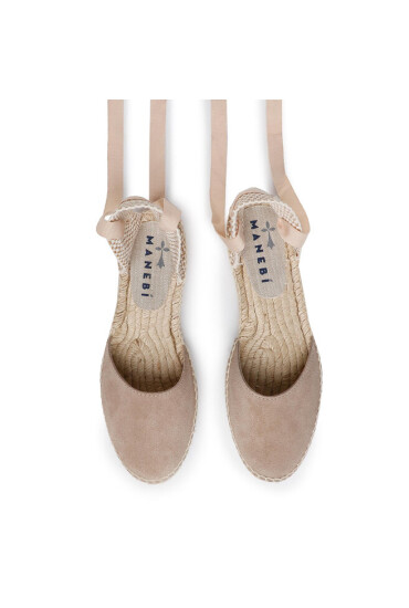 Manebi Еспадрили Flat Valenciana W 1.9 P0 Vintage Taupe - Mera.bg