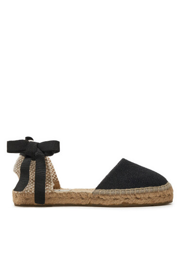 Manebi Еспадрили La Havana Flat Valenciana Espadrilles O 7.9 P0 Черен - Mera.bg