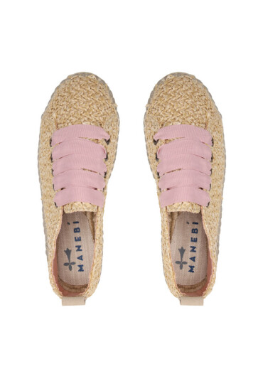 Manebi Еспадрили Lace-Up Espadrilles V 2.7 E0 Бежов - Mera.bg