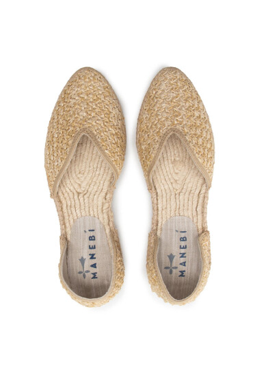 Manebi Еспадрили Open Side Flats V 2.7 O0 Raffia Net - Mera.bg