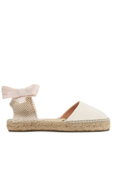 Manebi Еспадрили Organic Hemp Flat Valenciana Espadrilles O 7.0 P0 Екрю - Mera.bg