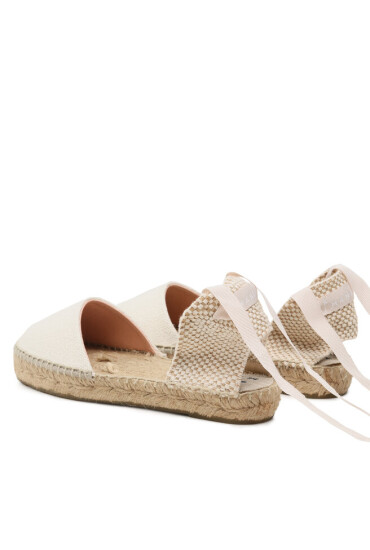 Manebi Еспадрили Organic Hemp Flat Valenciana Espadrilles O 7.0 P0 Екрю - Mera.bg