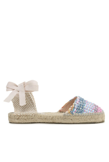Manebi Еспадрили Raffia Yute Mix Flat Valenciana Espadrilles G 6.1 P0 Fucsia Blue Mix - Mera.bg