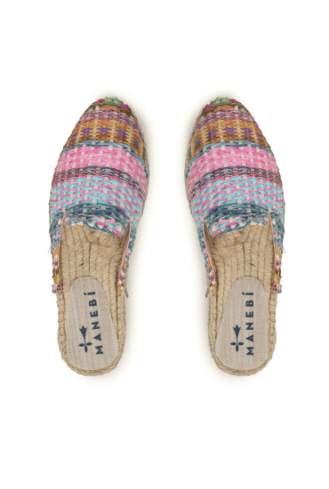 Manebi Еспадрили Raffia Yute Mix Mules G 6.1 M0 Цветен - Mera.bg