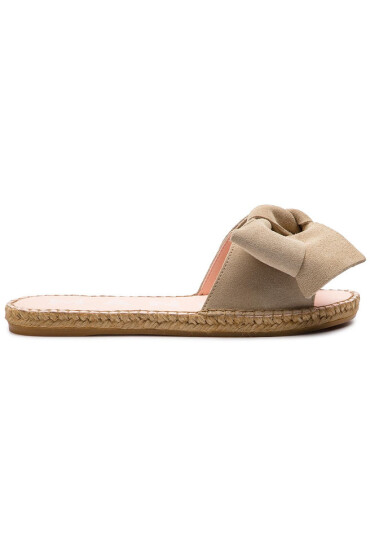 Manebi Еспадрили Sandals With Bow K 1.1 J0 Champagne Beige 1 - Mera.bg