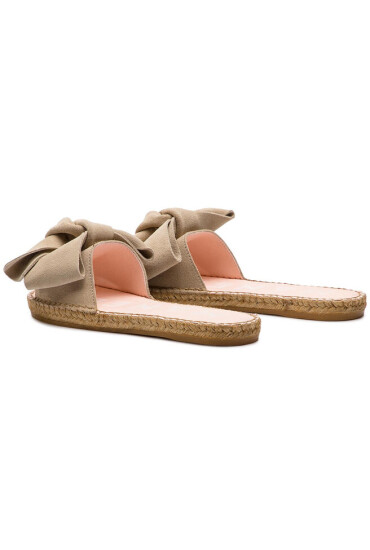 Manebi Еспадрили Sandals With Bow K 1.1 J0 Champagne Beige 1 - Mera.bg