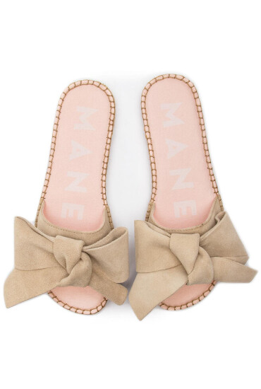 Manebi Еспадрили Sandals With Bow K 1.1 J0 Champagne Beige 1 - Mera.bg