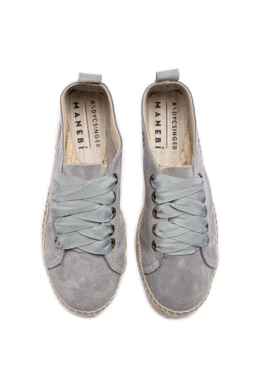 Manebi Еспадрили Sneakers D A C.1 E0 AC Сив - Mera.bg