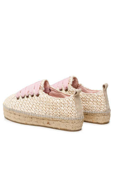 Manebi Еспадрили Sneakers D V 2.1 E0 Cream Net Raffia - Mera.bg