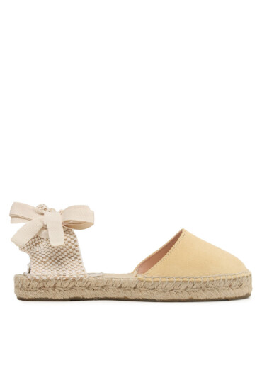 Manebi Еспадрили Suede Flat Valenciana Espadrilles R 4.2 P0 Inca Cream - Mera.bg