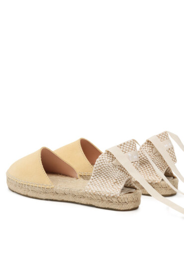 Manebi Еспадрили Suede Flat Valenciana Espadrilles R 4.2 P0 Inca Cream - Mera.bg