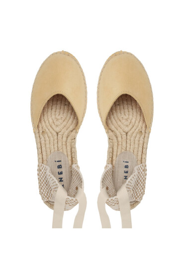 Manebi Еспадрили Suede Flat Valenciana Espadrilles R 4.2 P0 Inca Cream - Mera.bg
