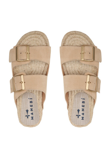 Manebi Еспадрили Suede Nordic Sandals K 1.1 R0 Бежов - Mera.bg