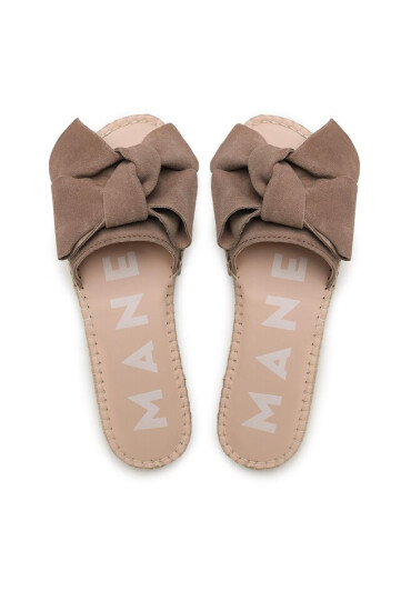 Manebi Еспадрили Suede Sandals With Bow W 1.9 J0 Кафяв - Mera.bg
