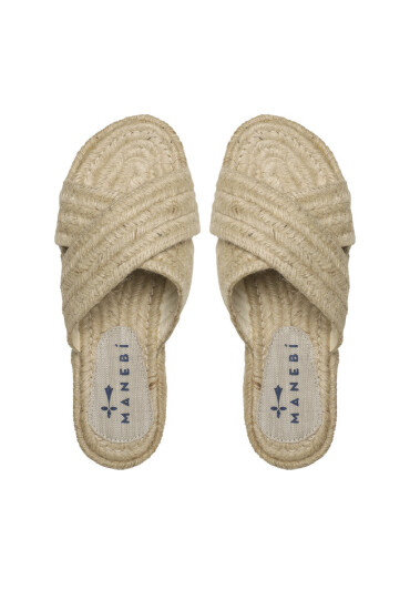 Manebi Еспадрили Yute Rope Rope Sandals S 2.7 Y0 Бежов - Mera.bg