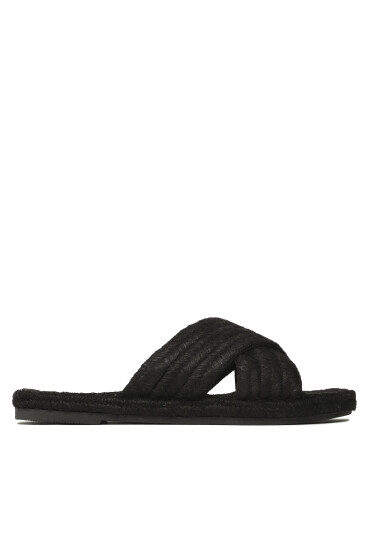 Manebi Еспадрили Yute Rope Rope Sandals S 9.6 Y0 Черен - Mera.bg