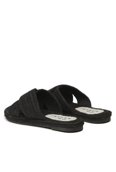 Manebi Еспадрили Yute Rope Rope Sandals S 9.6 Y0 Черен - Mera.bg