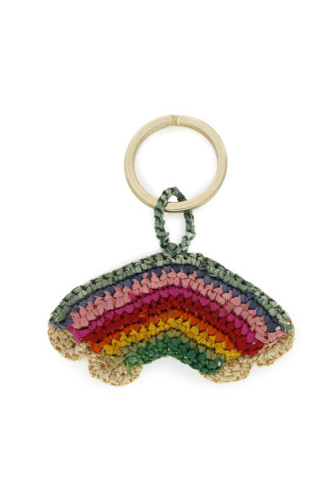 Manebi Ключодържател Rainbow Keyring V 2.0 Kr Rainbow Natural Raffia - Mera.bg