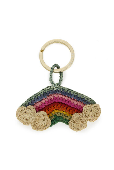 Manebi Ключодържател Rainbow Keyring V 2.0 Kr Rainbow Natural Raffia - Mera.bg