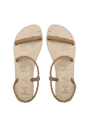 Manebi Сандали Sandals S 9.5 Y0 Кафяв - Mera.bg