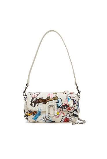 Marc Jacobs Дамска чанта The Sticker Clover Shoulder Bag 2S5HSH027H02 Бял - Mera.bg