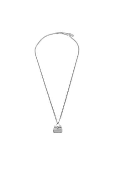 Marc Jacobs Колие The St. Marc Cuban-Link Chain Necklace 2F3JNC001J37 Сребрист - Mera.bg